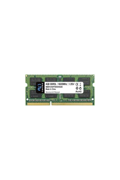 nelbo Memorie RAM 4 GB so-dimm DDR3 Low Voltage, 1600 MHz, NELBO, pentru laptop