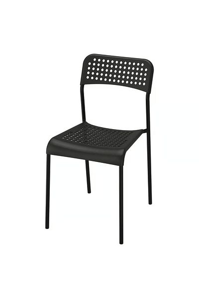 rexa Black Chair – Sleek and Durable Seating for Home, Office, or Event Use