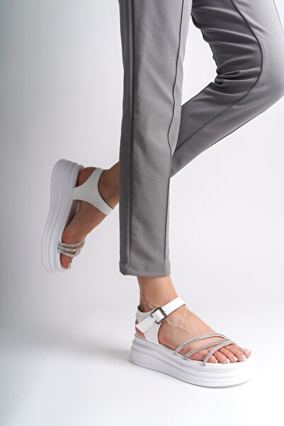 Joy Ayakkabı EVA дебела катарама каменна лента ортопедична подметка дамски са...