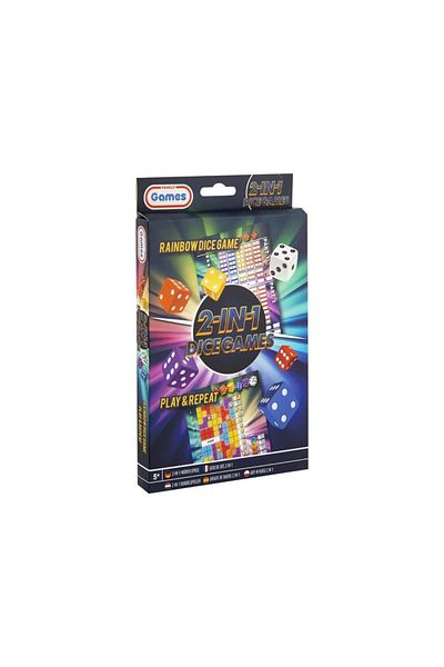 GRAFİX Joc de societate cu zaruri - Rainbow Dice & Play and Repeat
