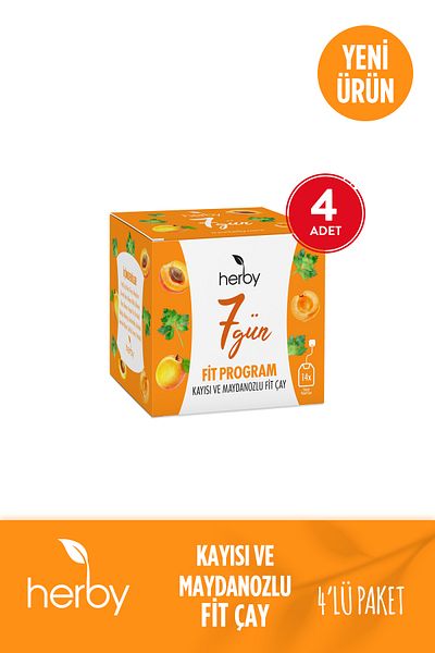 Herby 7 Day Fit Program - Apricot and Parsley Fit Tea Set of 4