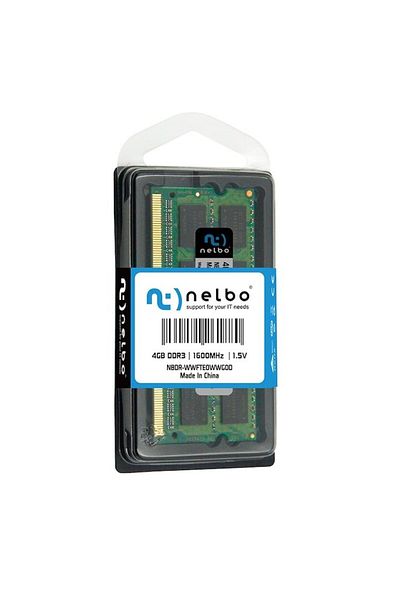 nelbo Memorie RAM 4 GB sodimm DDR3, 1600 MHz, Nelbo original
