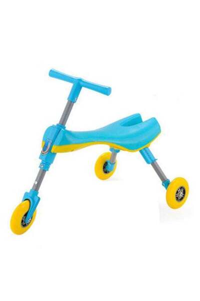 Rally سكوتر قابل للطي بثلاث عجلات بتصميم خنفساء ومقعد مريح للأطفال 55×26×44 سم