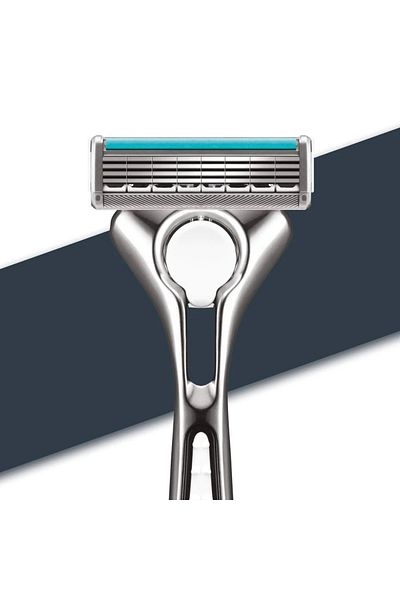 Wilkinson Sword Quattro Titanium Essential 4 Sensitive Shaver Set, 9 Refills