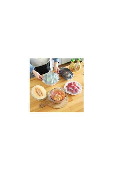 K KATHODE Disposable Elastic Lid Bag 100 Pcs White