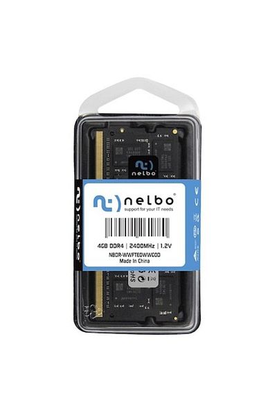 nelbo RAM memory 4 GB SODIMM DDR4, 2400 Mhz, NELBO, for laptop