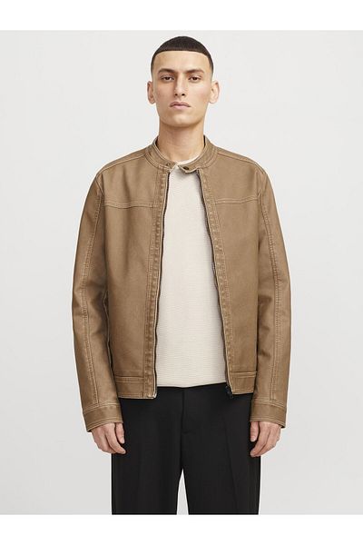 Jack & Jones Kunstlederjacke Kunstlederjacke