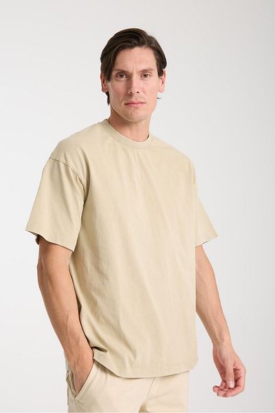 Store Men's Cotton Crew Neck Oversize T-Shirt - Summer Comfortable and Trendy Style