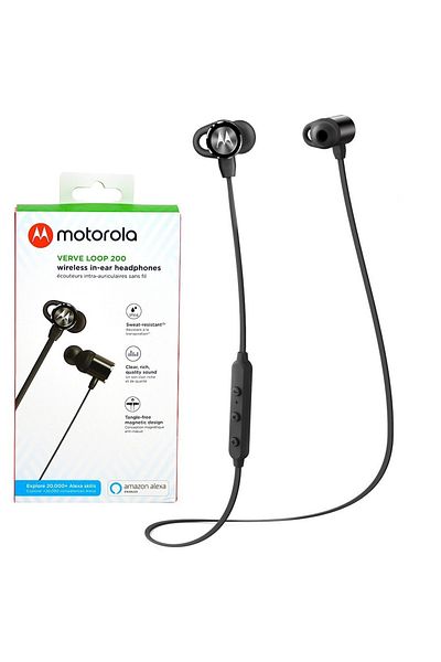 Motorola Căști audio intraauriculare, Motorola, Verveloop 200, fără fir, Bluetooth 4.2+, negre