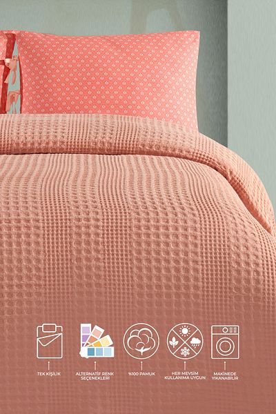 Elart Silvia Single Pique (160X240 cm) Salmon