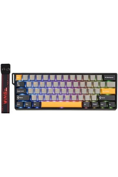 Epomaker AULA WIN60 HE 60% Wired Magnetic Keyboard with Adjustable Actuation, 8000 Hz Polling Rate,