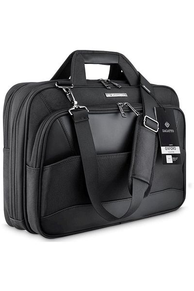 zagatto Laptop bag 17.3”, waterproof, reinforced edges, shock foam, 11 pockets, trolley strap, ZG136