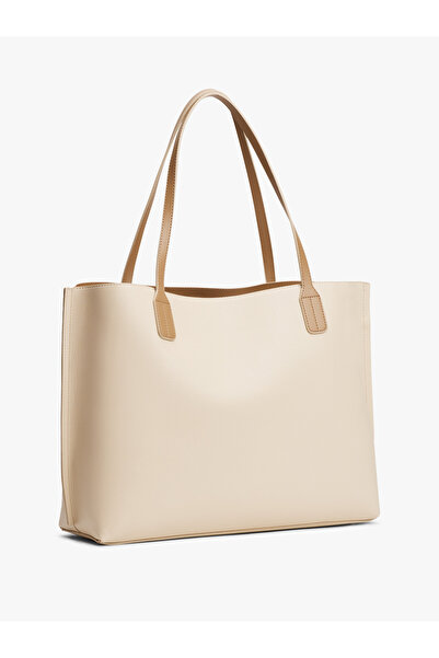 Tommy Hilfiger Th Distinct Kadın Bej Tote