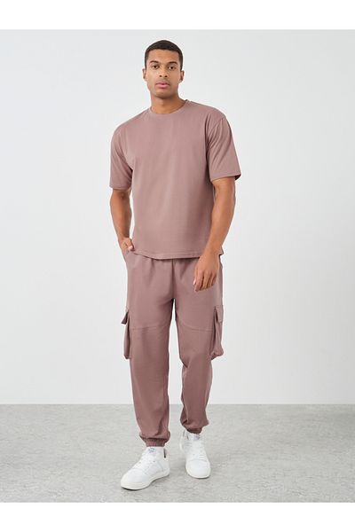 Styli Cotton Rich Oversized T-Shirt with Crew Neck