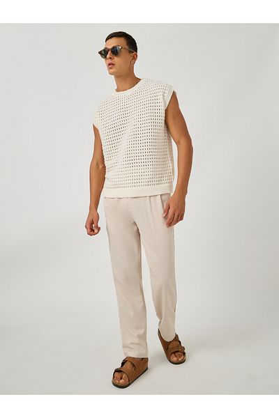 Styli Crochet Relaxed Fit Tank T-Shirt