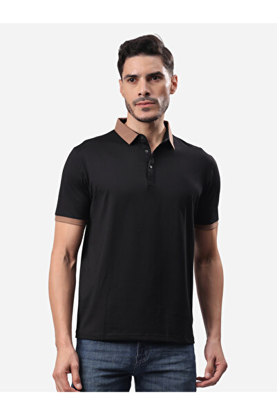 Stylox By Styli تي شيرت بولو بأكمام قصيرة وحواف متباينة وقصة عادية