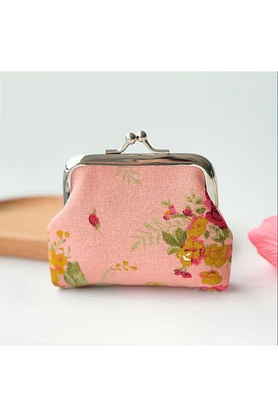 Purple Adv Nostalgic Pink Coin Purse