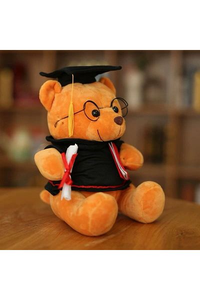 OEM Graduate Teddy Bear with Glasses and Robe – Perfect Graduation Gift