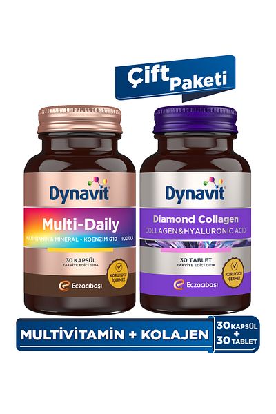 Dynavit Multidaily & Collagen Hyaluronic Acid - Double Pack