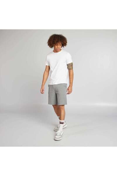 KIABI شورت برمودا من قماش سويت شيرت خفيف الوزن باللون الرمادي