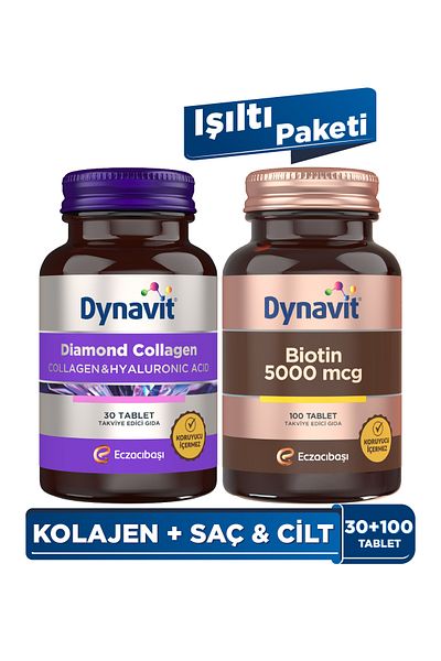 Dynavit Collagen Hyaluronic Acid & Biotin 5000 - Radiance Package