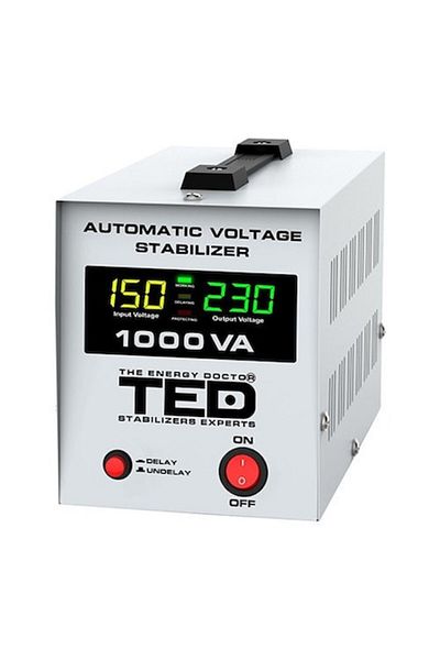Powertoolsconcept Automatic Voltage Stabilizer AVR 1000VA LCD TED