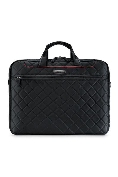 zagatto Elegant women’s laptop bag 15.6”, black, shock-absorbing, business-ready, ZG112