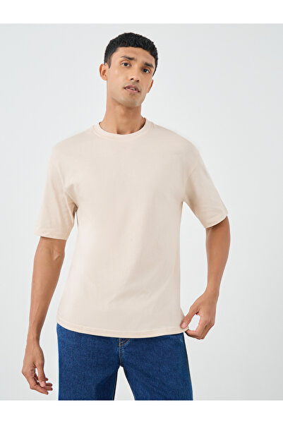 Styli Pure Cotton Crew Neck Oversized T-Shirt