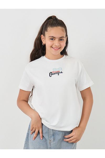 Styli Graphic Print Round Neck T-Shirt