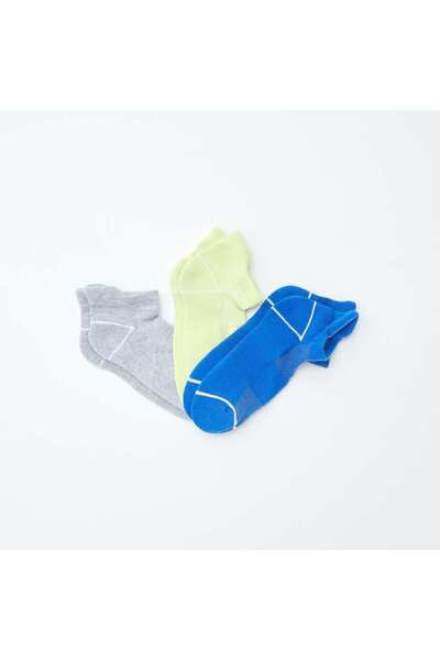 KIABI Pack of 3 pairs of invisible sports socks BLUE