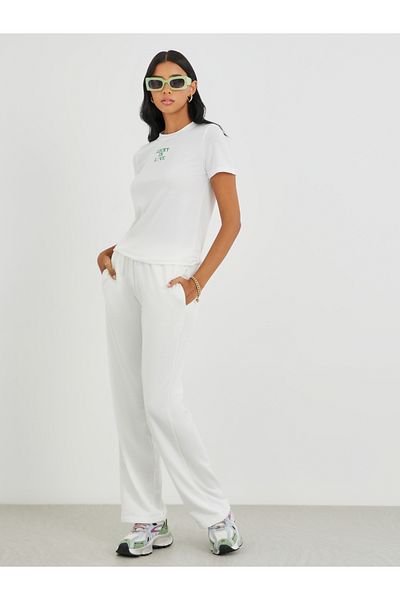 Styli Embroidered Round Neck T-Shirt