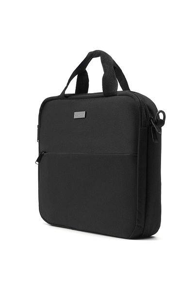 zagatto Laptop bag 15.6”, black, waterproof, 2 compartments, trolley strap, front zip pocket, ZG870