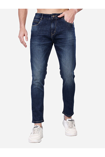 Stylox By Styli بنطال جينز باهت بقصة عادية وخصر متوسط