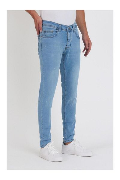 CLASSİCS MEN Ανδρικό Slim Fit Jean Παντελόνι Sheff Ice Blue 7341