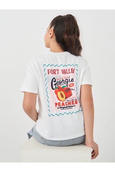 Styli Graphic Print Round Neck T-Shirt