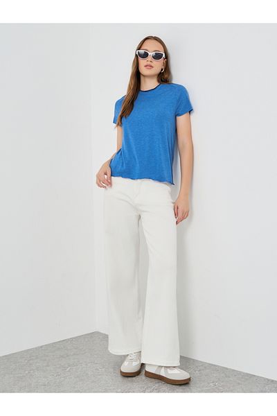 Styli Solid Short Sleeve T-Shirt