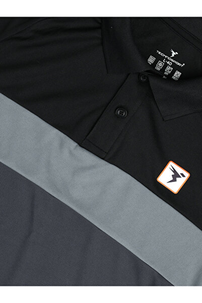 Technosport By Styli Color Block Short Sleeve Slim Fit Polo T-Shirt