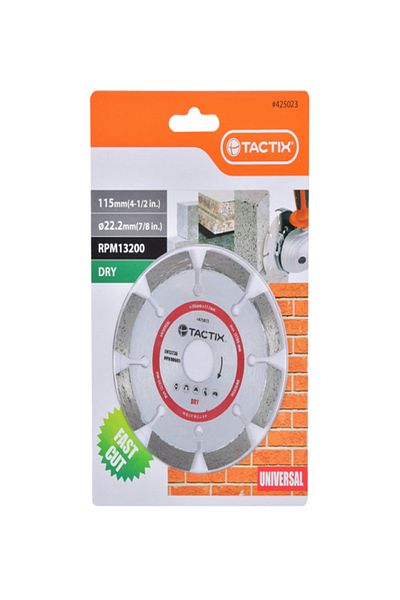Tactix 13200RPM Universal Heavy Duty Diamond Blade for Fast Cutting