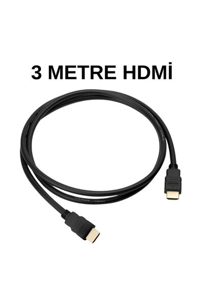 SpeedUF HDMI Kablo 3 Metre – Full HD 1080p, Altın Uçlu, TV PC PS4 Projektör U...