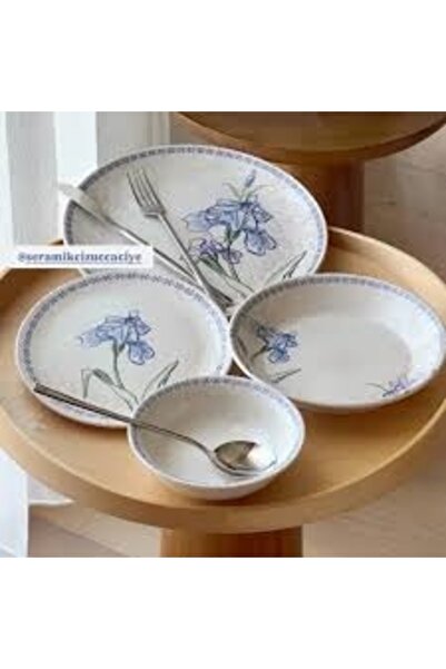 SERAMİKCİ ZAMBAK 24 PARÇA YEMEK TAKIMI