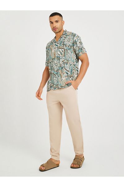 Styli Textured Balloon Fit Trousers with Drawstring