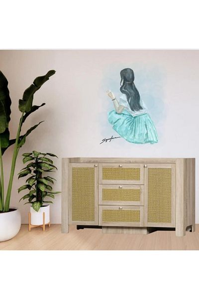 DEC9 Modern buffet cabinet with a unique and distinctive design