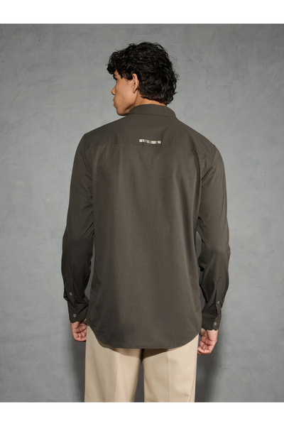 Technosport By Styli Solid 2-Way Stretch Long Sleeve Regular Fit Shirt