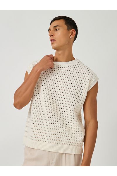 Styli Crochet Relaxed Fit Tank T-Shirt