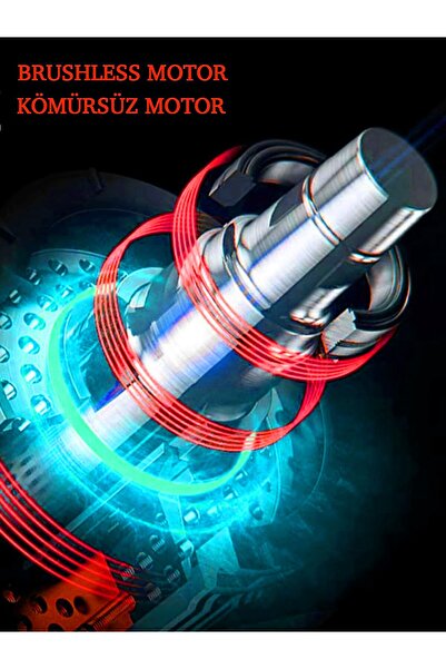 Anadolu Strong Kömürsüz 6'lı Set 5 Akülü Somun Sökme-Taşlama-Darbeli Vidalama-Dal Budama & Kademeli