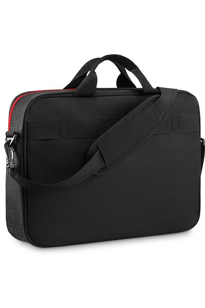 zagatto Laptop bag 15.6”, black with red, waterproof, shockproof, trolley strap, unisex, ZG936