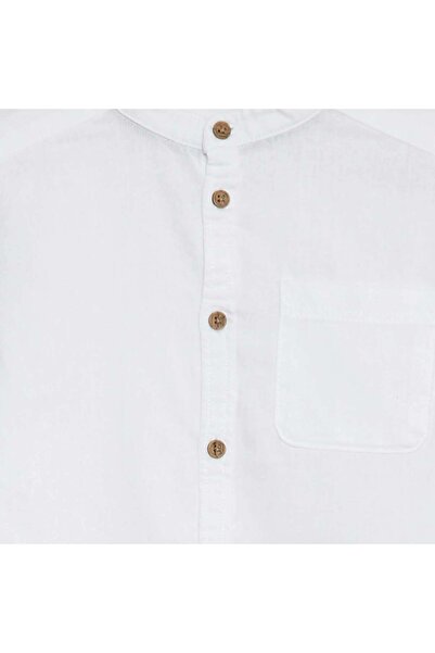 KIABI Linen-blend shirt WHITE