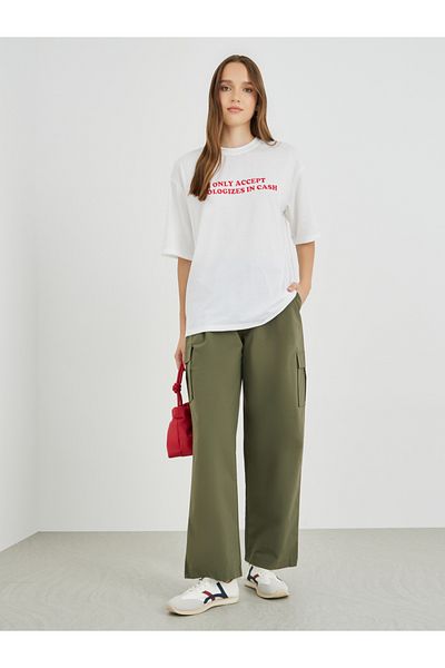 Styli Slogan Print Regular Fit T-Shirt