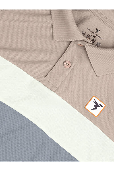 Technosport By Styli Color Block Short Sleeve Slim Fit Polo T-Shirt