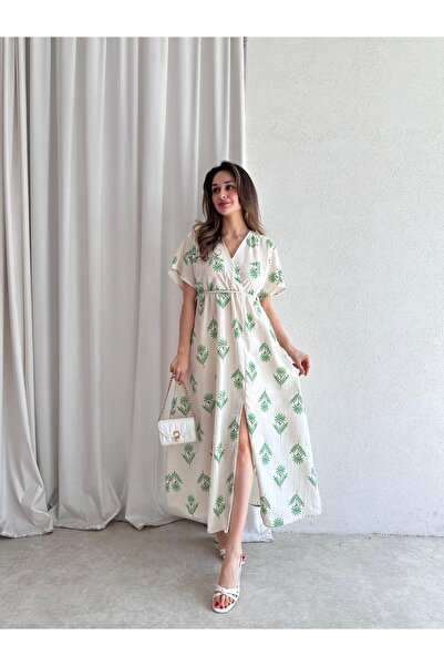 Mooi Butik Φόρεμα ROWAN Midi 3468 - Πράσινο